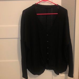 Urban outfitters long sleeve button & tie shirt